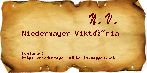Niedermayer Viktória névjegykártya